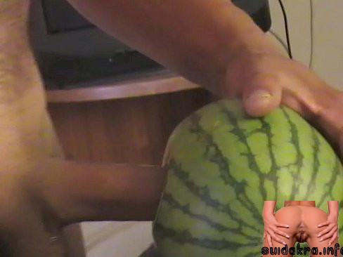 Girl fucked with fruits