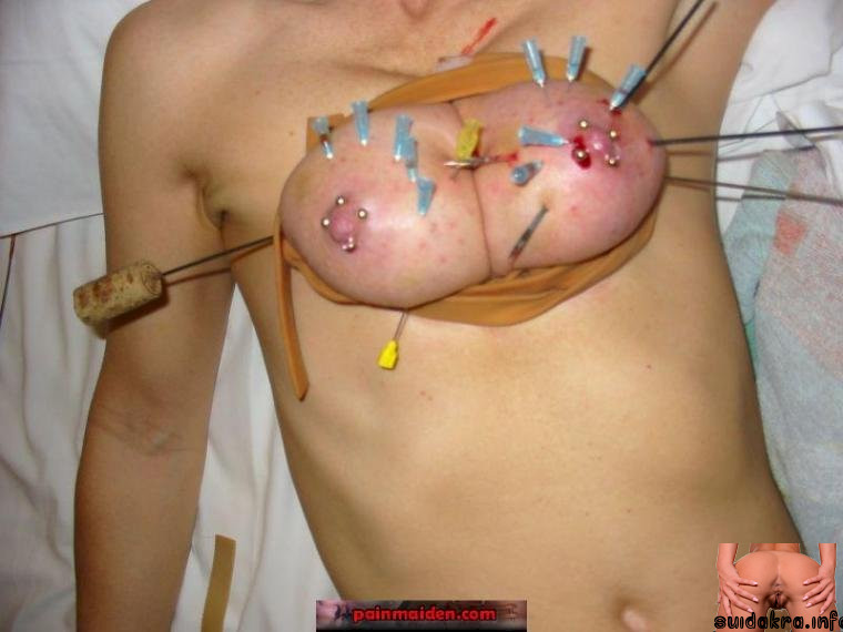 skewered pierced needles tumbex nipples torture