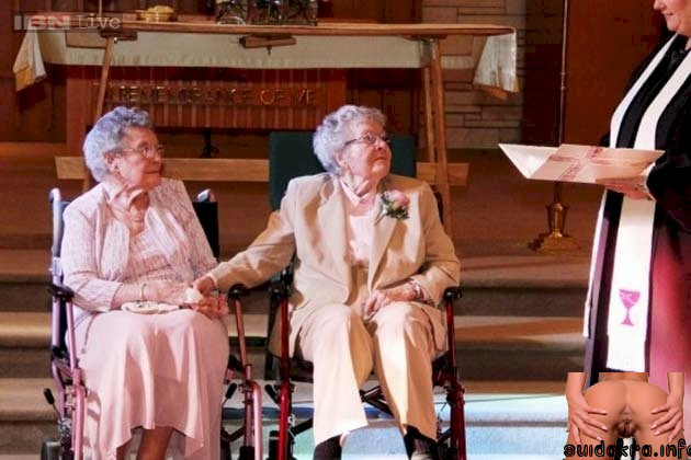 couple lesbians married lesbian very officiating reverend older ladies first lesbian experience