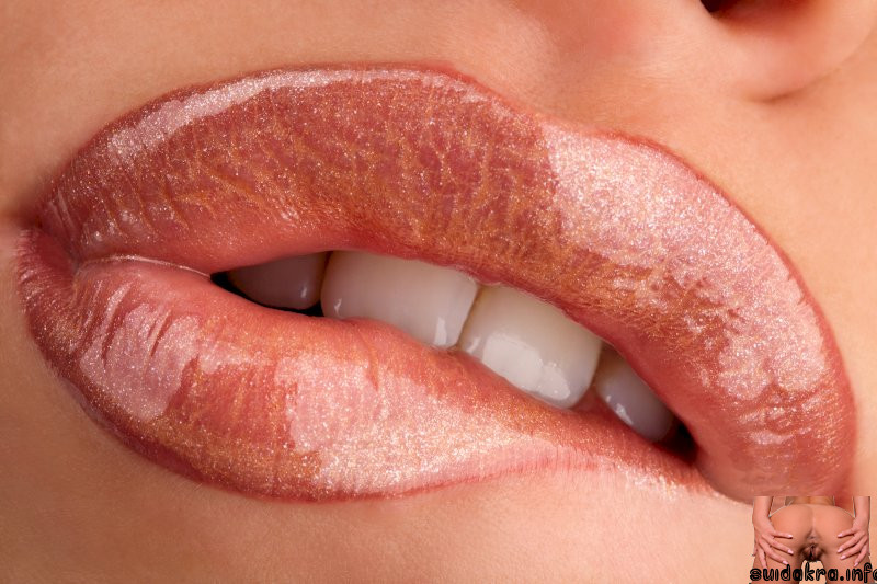 woman closeup plumper lip