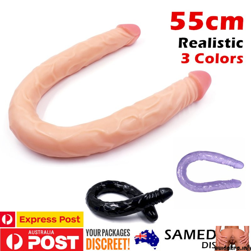 double dildo lesbian realistic dong silicone
