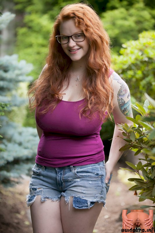 busty thick boobs amateur barnes shorts kaycee naked bbw chubby purple cosmid tank redhead natural red head spread ass porn teen