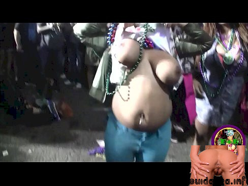 blowjob at mardi gras party xvideos breast street mardi nipples tits gras flashing bourbon beads