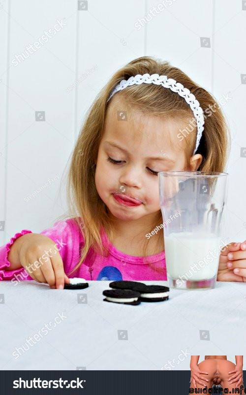 creme eating drinking glass while horny girlfriend eating cum little milk filled cookies