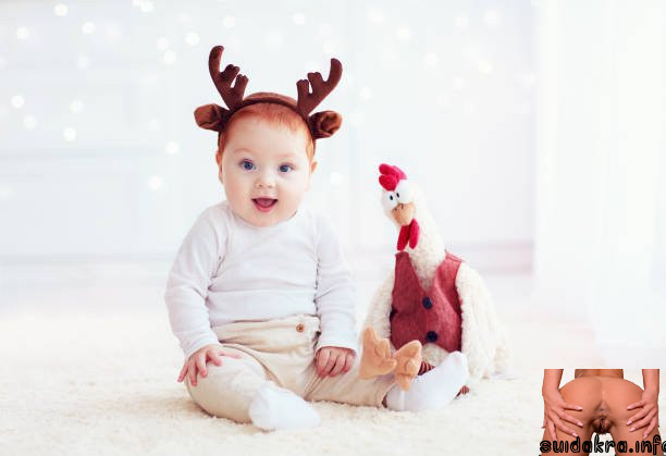 young baby arts funny boy cock infant flowers toy bathing christmas entertainment rooster fellow culture baby touch dick of fellow reindeer cute