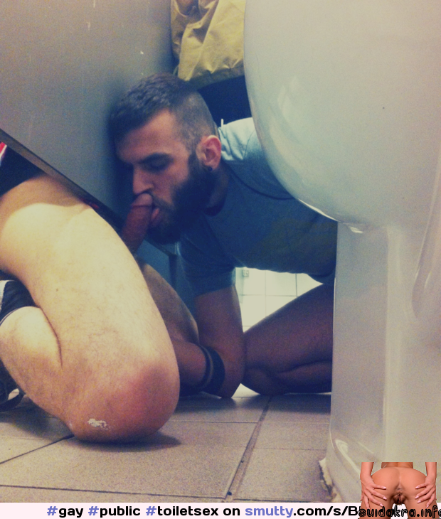 beard bathroom cocksucking blowjob blowjob in public bathroom bear lewd hardcore toilet gay