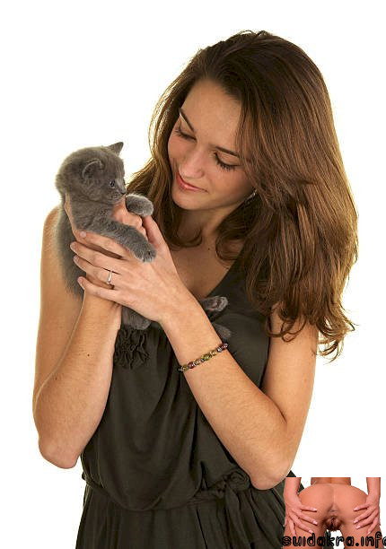 young holding teenage teen kitten grey pretty pussy