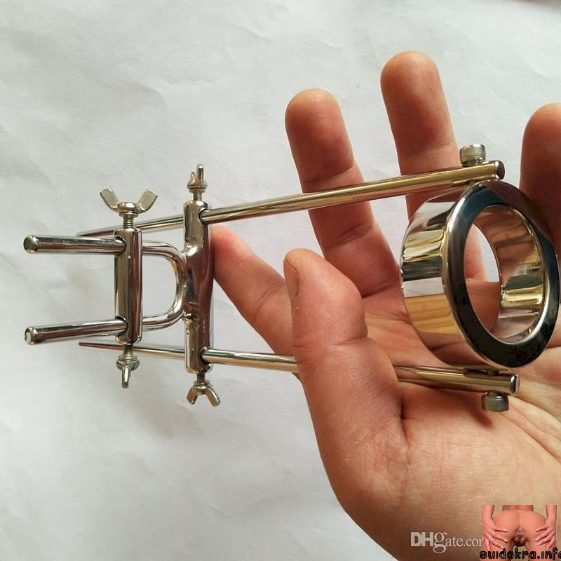 toy stainless dhgate game ring bondage ball scrotum stretcher male crusher cbt needle cock torture cock sexual torture penis steel fixture